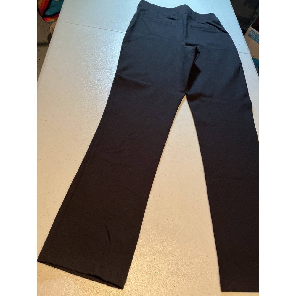 Serra‎ Ladies Straight Ponte Pull On Pants Black Medium M NWT Elastic Waist